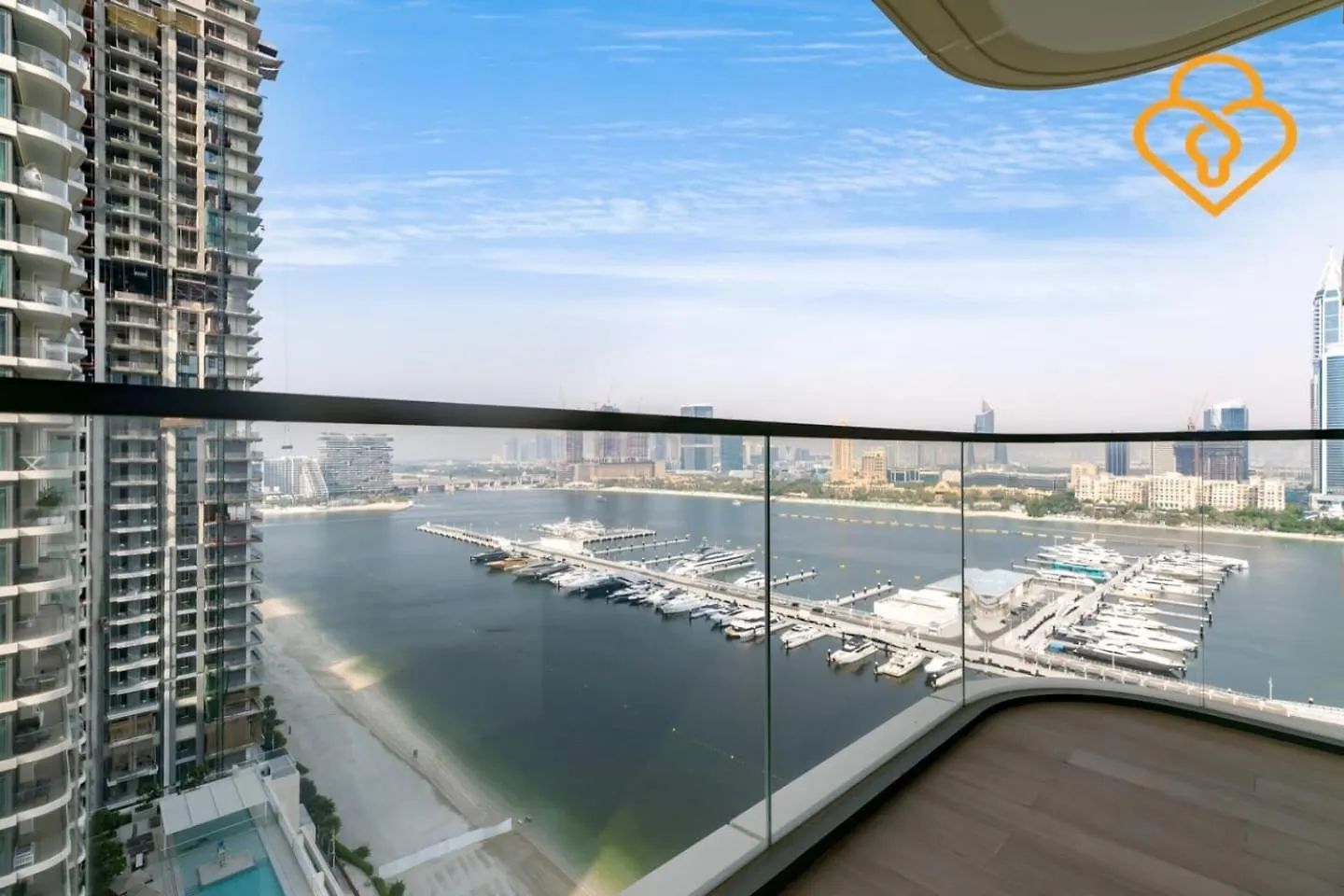 Keysplease Marina Vista 3 Bedroom Private Beach, Emaar Beachfront 迪拜 公寓