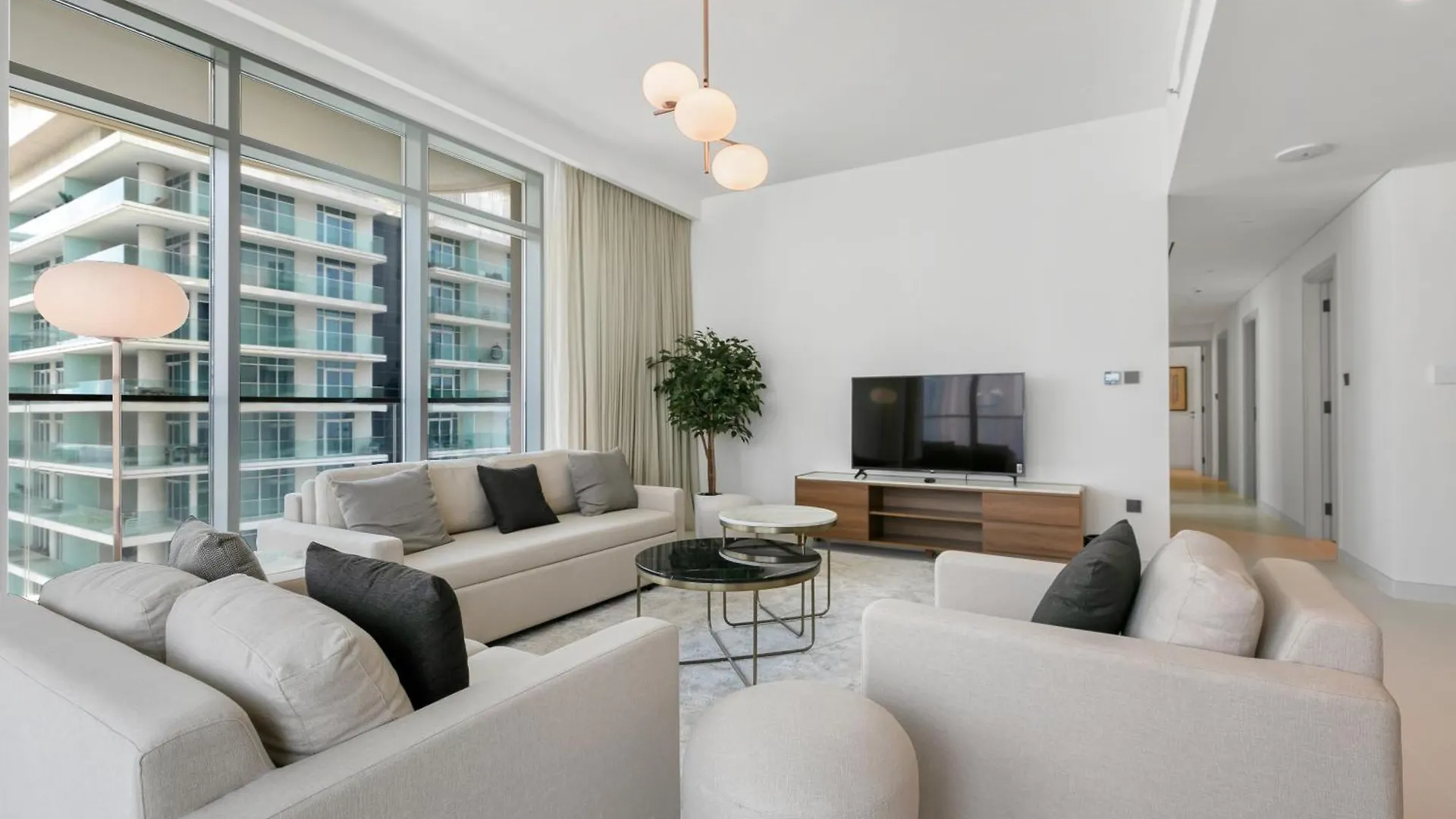 Keysplease Marina Vista 3 Bedroom Private Beach, Emaar Beachfront 迪拜 公寓