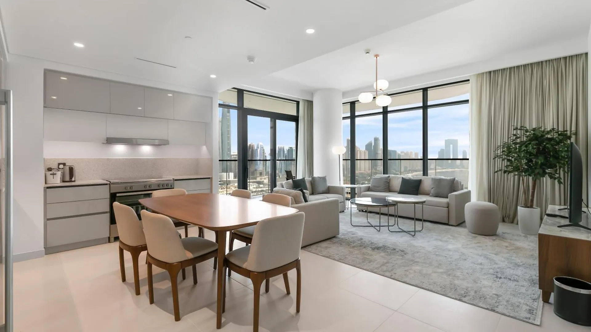 Keysplease Marina Vista 3 Bedroom Private Beach, Emaar Beachfront 迪拜 公寓