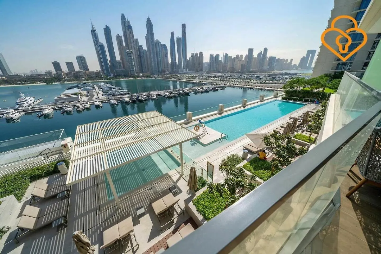 Keysplease Marina Vista 3 Bedroom Private Beach, Emaar Beachfront 迪拜 0*,